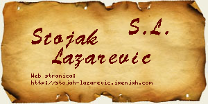 Stojak Lazarević vizit kartica